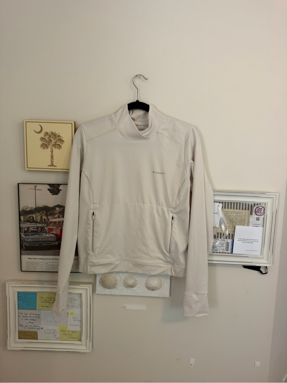 Columbia womens Light Beige Pullover Jacket